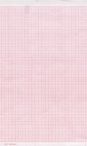 Graphic Controls Medical Chart Recording Papers - Quinton ECG / EEG Thermal Recording Paper, Fan-Fold, Red Grid, 8.5" x 183' - 7G30729225