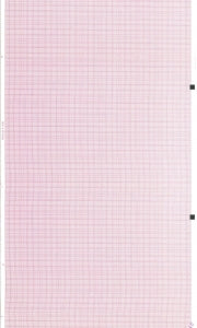 Graphic Controls Medical Chart Recording Papers - Schiller ECG Single-Channel Recording Paper, 8.27" x 72' - 30999174