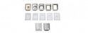 General Data Disposable Base Molds - BASE MOLD, DISPOSABLE, 7 X 7 X 5 MM - DBM-7