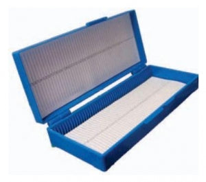 General data Company Inc Slide Boxes with Hinged Covers - BOX, SLIDE, 50-POS, ABS, HINGED COVER, ORANGE - SB-50P-OH
