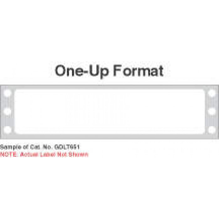 Label Dot Matrix Paper Permanent 3 1/2" X 7/16" White 10000 Per Case