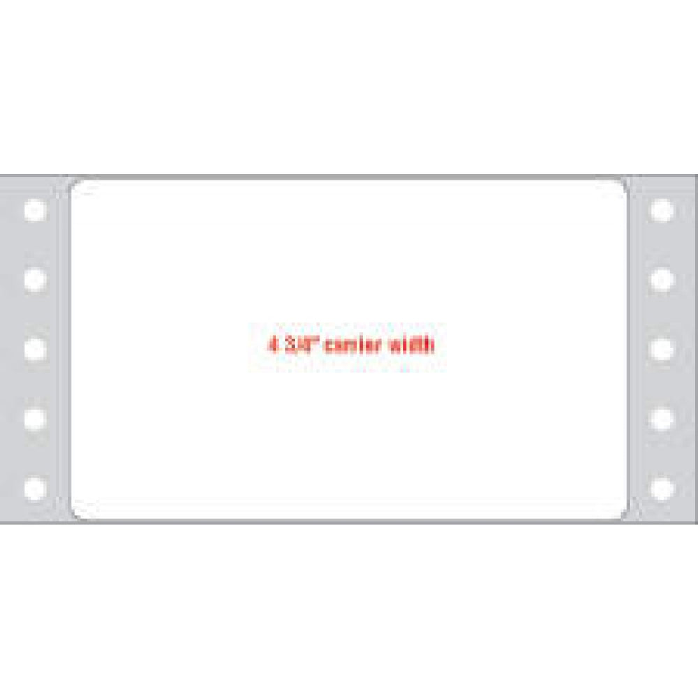 Label Dot Matrix Paper Permanent 4" X 2 7/16" White 2500 Per Case