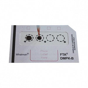 Whatman FTA Indicating Classic Cards - FTA DMPK-C Card, 100/Pack - WB129243
