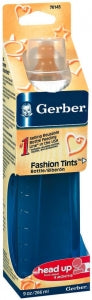 Bottles by NUK-USA Gerber Clear View Ba - Latex Fashion Tints Nurser Bottle, 9 oz. - 76145