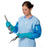 PolyConversions VR Sleeve Gloves - VR Nitrile PolyCo Sleeve Gloves, Teal, Size M - 41450