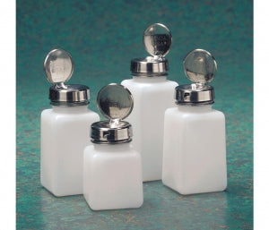Desco Industries Wide-Mouth Square Dispensing Bottles - 4-oz. Wide-Mouth Square Dispensing Bottle - 35505