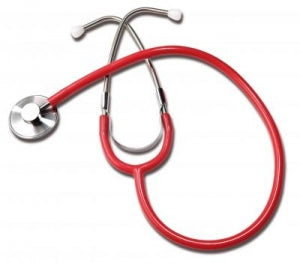 Graham-Field Single Head Stethoscope - Labtron Single-Head Stethoscope, Deluxe, Red - 300DLX-R