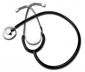 Graham-Field Single Head Stethoscope - Single-Head Stethoscope, Deluxe, Black - 300DLX