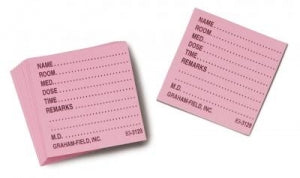 Graham-Field Medicine Cards - CARD, MEDICINE, PINK - 3129 P