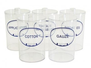 Graham-Field Clear Plastic Sundry Jars - JARS, SUNDRY, CLEAR PLASTIC, UNLABLED - 3453