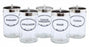 Graham-Field Labeled Sundry Jars - Labeled Set of 5 Sundry Jars with Covers - 3454