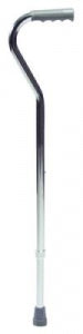 Graham-Field Adjustable Offset Handle Cane with Plastic Grip - Adjustable Offset Handle Cane with Lumex Aluminum Finish and Standard Plastic Grip, Standard Length, 31" - 39" - 5940A