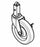 Graham-Field Caster Assemblies - Caster Assembly, Rear Wheel with Spring Clip - WB170018A
