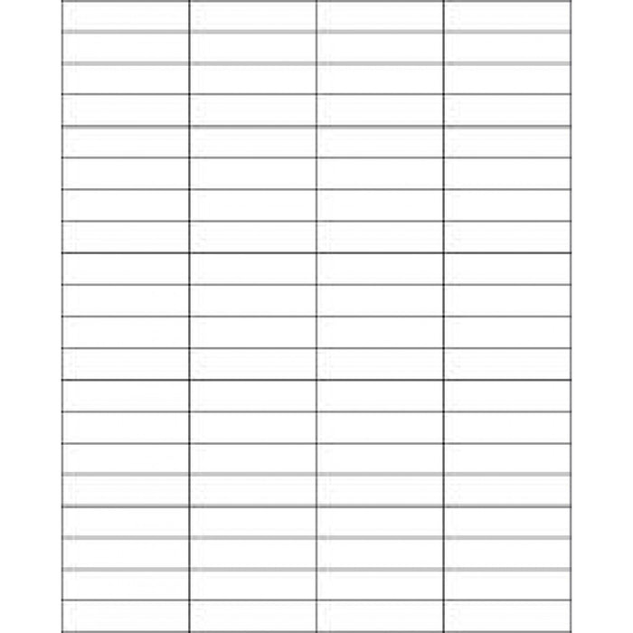 Labelled Chart Paper Chart Labels Laser Paper Portrait 2X1/2 White - 80 Per Sheet, 100 Shee ...
