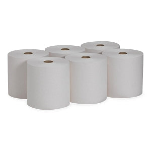 Georgia-Pacific Pacific Blue Basic EPA Compliant Towel Rolls - Pacific Blue Basic EPA-Compliant Recycled Paper Towel Roll, White, 800'/Roll - 26601