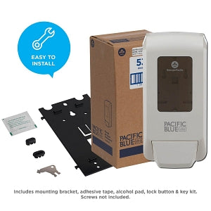 GP PRO Pacific Blue Ultra Wall-Mounted Manual Soap Dispenser - Pacific Blue Ultra Manual Soap Dispenser, White - 53058