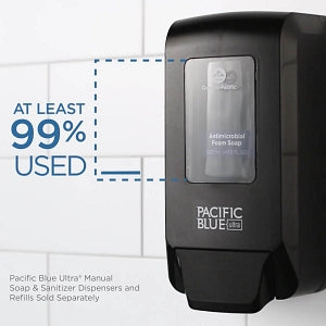 GP PRO Pacific Blue Ultra Wall-Mounted Manual Soap Dispenser - Pacific Blue Ultra Manual Soap Dispenser, White - 53058