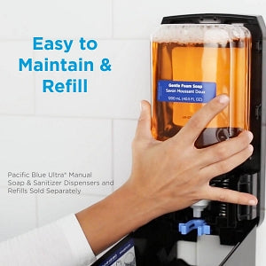 GP PRO Pacific Blue Ultra Wall-Mounted Manual Soap Dispenser - Pacific Blue Ultra Manual Soap Dispenser, White - 53058