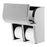 Georgia Pacific Coreless 4-Roll Toilet Paper Dispensers - Compact Quad Stainless Steel Vertical Tissue Dispenser - 56748