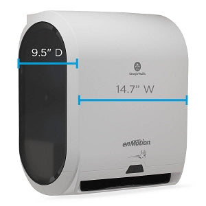 Georgia Pacific LLC enMotion Automated Touchless Paper Towel Dispensers - enMotion 10" Automated Touchless Paper Towel Dispenser, White - 59407A