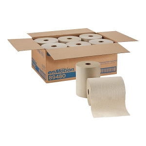 Georgia Pacific LLC enMotion High-Quality Recycled Paper Towel Rolls - enMotion 100% Recycled Paper Towel Roll, Brown, 800' - 89480
