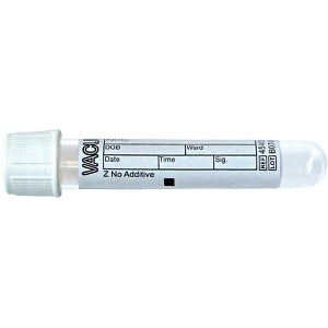 Greiner Bio One VACUETTE Serum (No Additive) Blood Coll - Vacuette Serum Blood Collection Tube, White, 3 mL, 13 x 75 - 454241