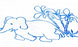 Little Rapids Exam Table Paper - Exam Table Paper, Crepe, Animal, 14" x 125' - 080