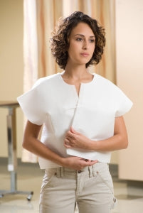 Little Rapids Fabri-Soft Exam Capes - Fabri-Soft Exam Cape, Tissue / Polyethylene / Tissue, 30" x 21", White - 200
