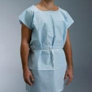 Little Rapids Issue / Poly Gowns - Front / Back Opening Exam Gown, Plastic, 30" x 42" - 226