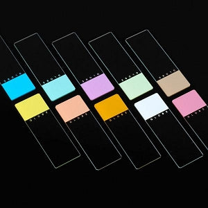 Globe Scientific Diamond Color Coded Microscope Slides - SLIDE, GLASS, WHT, BEVEL, 25X75MM, PINK FROST - 1384-50P