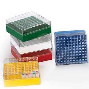 Globe Scientific Inc BioBox for Vials - BIOBOX, 100-PLACE, PC, 1&2ML VIALS, RED, 5/BX - 3050R