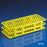 Globe Scienctific Inc Snap-N-Racks - RACK, TUBE, 12/13MM, 90-PLACE, PP, YELLOW - 456406