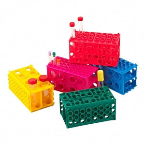 Globe Scientific TUFFBLOCK XL 4-Way Tube Racks - RACK, TUBE, XL, 4 WAY, PP, YELLOW - 456945Y