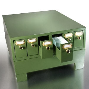Globe Scientific Microscope Slide Storage Cabinet - CABINET, SLIDE STORAGE, 6 DRAWERS, TAN - 513500T