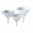 Globe Scientific General Purpose HDPE Funnels - FUNNEL, 140MM, 750ML, HDPE, 5/BG - 600174