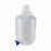 Globe Scientific Diamond RealSeal Round PP Carboys with Spigot - CARBOY W/SPIGOT & HANDLE, PP, GRD, AUTO, 20L - 7220020