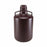 Globe Scientific Diamond RealSeal Round PP Carboys - CARBOY W/HANDLE, HDPE, AMBER, GRAD, 20L, 4/CS - 7240020AM