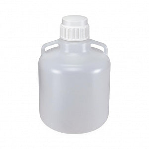 Globe Scientific Diamond RealSeal Round PP Carboys - CARBOY W/HANDLE, LDPE, GRAD, SCREW, 10L, 6/CS - 7250010