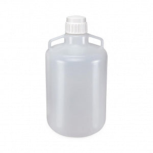 Globe Scientific Diamond RealSeal Round PP Carboys - CARBOY W/HANDLE, LDPE, GRAD, SCREW, 20L, 4/CS - 7250020