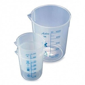 Globe Scientific Inc Tapered Polypropylene Printed Graduation Beakers - BEAKER, TAPERED, PP, PRINT GRAD, 250ML, 10/BX - BPB0250P