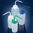 Globe Scientific LDPE Wide Mouth Plain Wash Bottles - LDPE Wide Mouth Plain Wash Bottle with Blue Screw Cap, 1000 mL - WGW446P