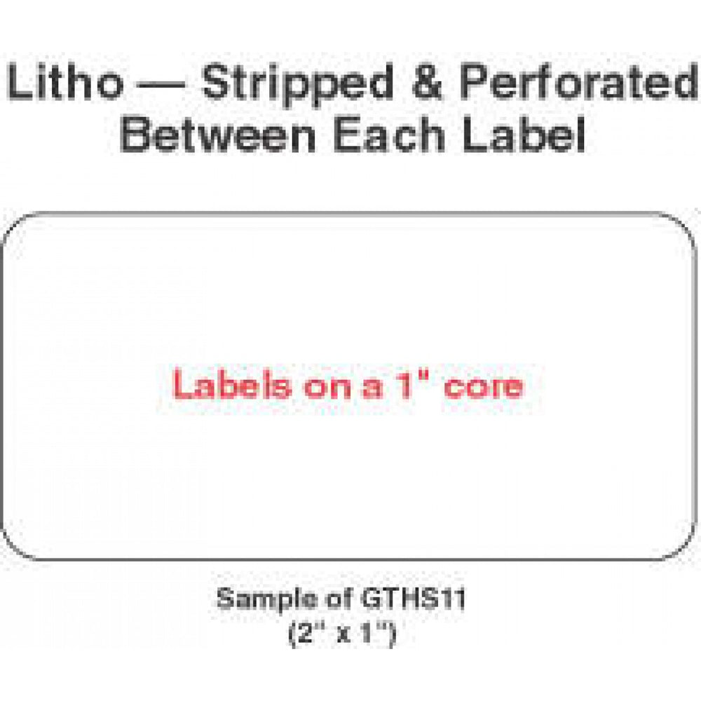 Label Paper Permanent 1" Core 2 3/4 " X 1 3/4" White 1000 Per Roll