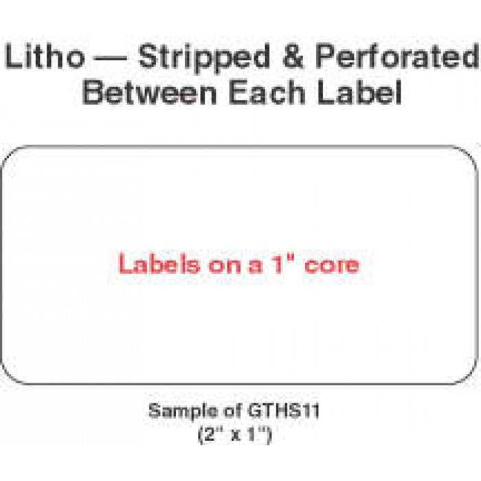 Label Paper Permanent 1" Core 2 3/4 " X 1 3/4" White 1000 Per Roll