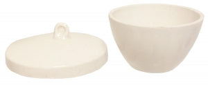 GSC International Crucible with Lid - CRUCIBLE, W/LID, LOW FORM, PORCELAIN, 50ML - CLF-50