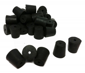 GSC International 1-Hole Rubber Stoppers - STOPPER RUBBER, SIZE 3, 1HOLE - RS-3-1