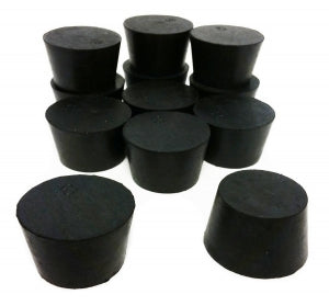 GSC International Solid Top Rubber Stoppers - STOPPER RUBBER, SIZE 8 - RS-8