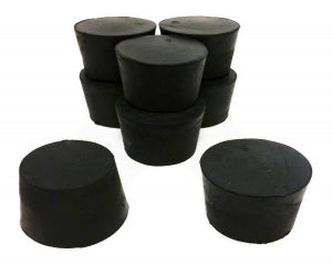 GSC International Solid Top Rubber Stoppers - STOPPER RUBBER, SIZE 9 - RS-9