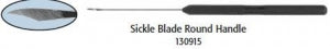 Circon / Gyrus ACMI Traditional Disposable Knives w/Handles - Disposable Knife, Sickle Blade, Round Handle - 130915