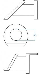 Olympus Armstrong Beveled Grommets - Armstrong Beveled Grommet, Fluoroplastic, 1.14 mm - 145700