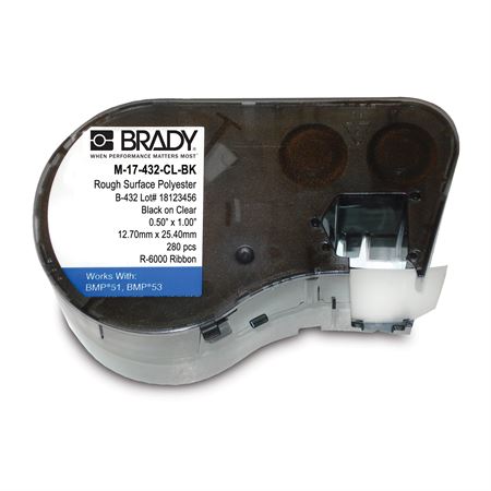 Labels for Brady IP Printers (ML18970) 1.5"W x 0.75"H - Nylon Cloth
